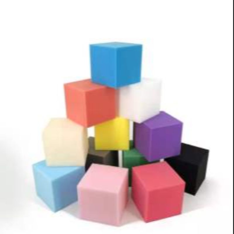 Trampoline, colored flame-retardant sponge blocks, children's playground, anti-collision sponge, rock climbing protection pool, anti-fall sponge