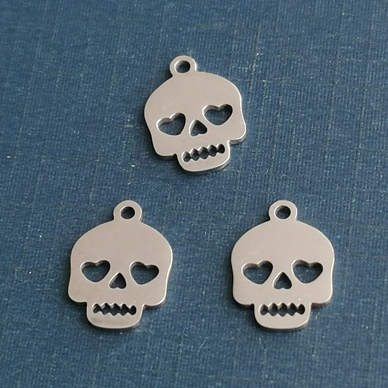 复古恐怖镂空吊坠项链男女民族墨西哥骷髅头锁骨链饰品万圣节批发图