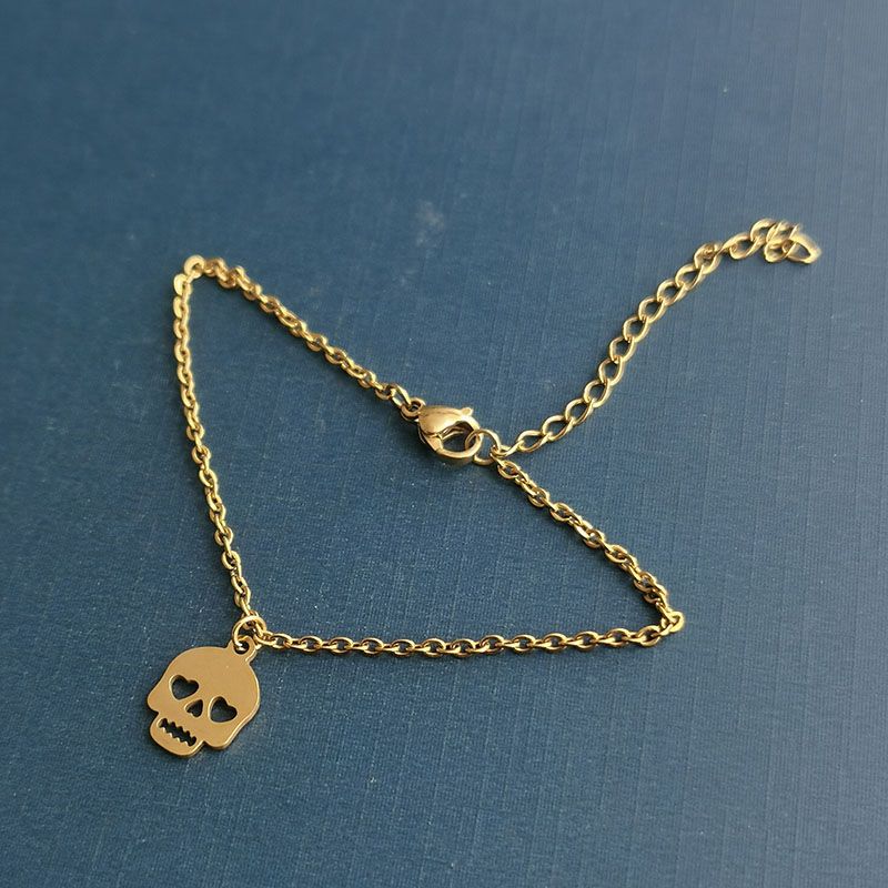 吊坠/骷髅头/项链白底实物图