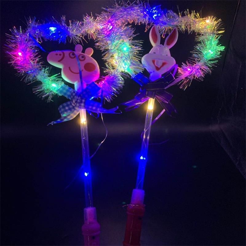 Luminous Magic Wand Bow Cartoon Magic Wand Rain Wreath Manufacturers Direct Wholesale Hot Sales Specification drawing