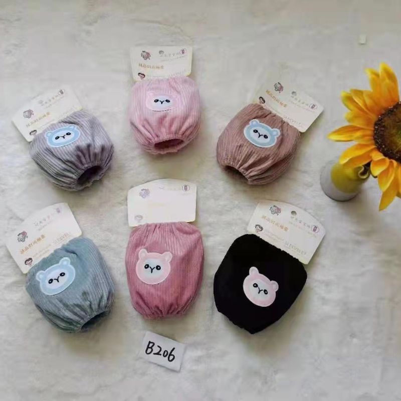 成人学生办公女短款袖套韩版套袖可爱秋冬防污袖头护袖35