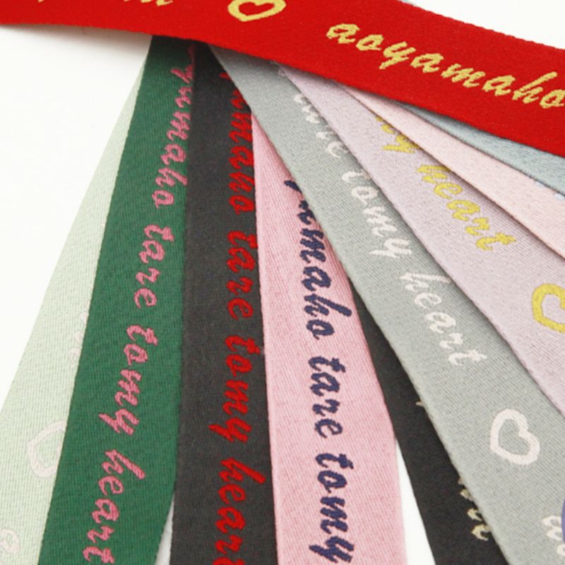 Heart English Double-Sided Webbing Specification drawing