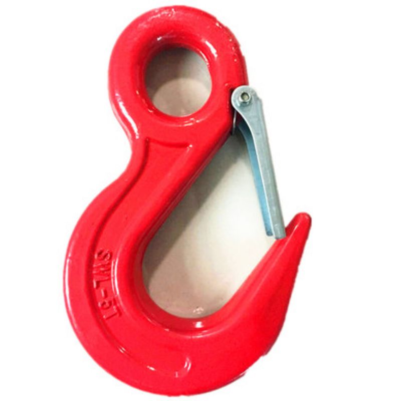 5 Tons European Eye Type Cargo Hook Container Hook Large Open Hook With Tongue Piece Hook Specification drawing