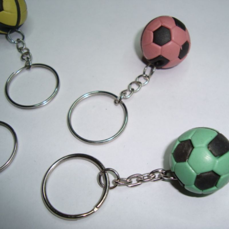 小足球钥匙扣足球 配件玩具圆球塑料球直径20毫米球园型塑料球详情图3