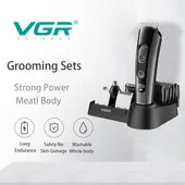 VGR Rechargeable grooming kits for men V-175 cordless mens grooming kit 5 in 1 grooming sets with LED display