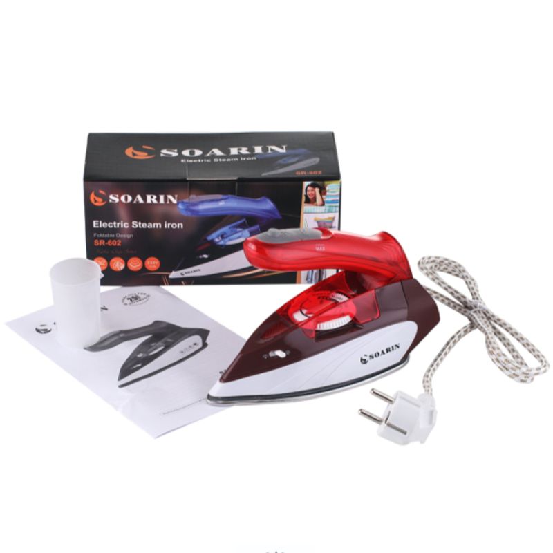 Cross-border export electric iron SR-602 steel plate folding steam iron Portable travel electric iron Steamiron Item Picture