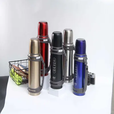 Wholesale Double Walled Stainless Steel Insulated Flask Bottle Travel Vacuum Pot thumbnail