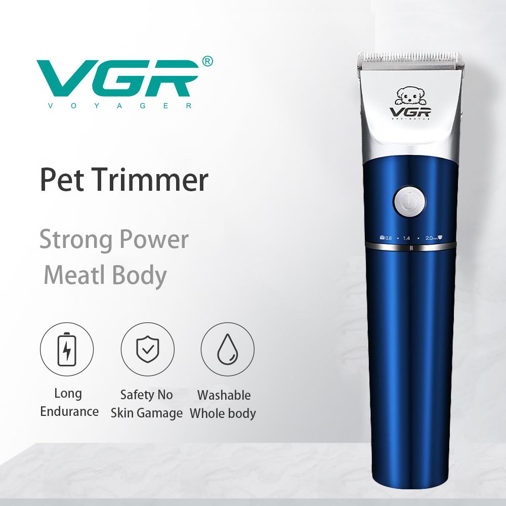 VGR High Quality Pet Comfortable Portable Pet Grooming Dogs Cat Foot Electric Hair Trimmer Clippers