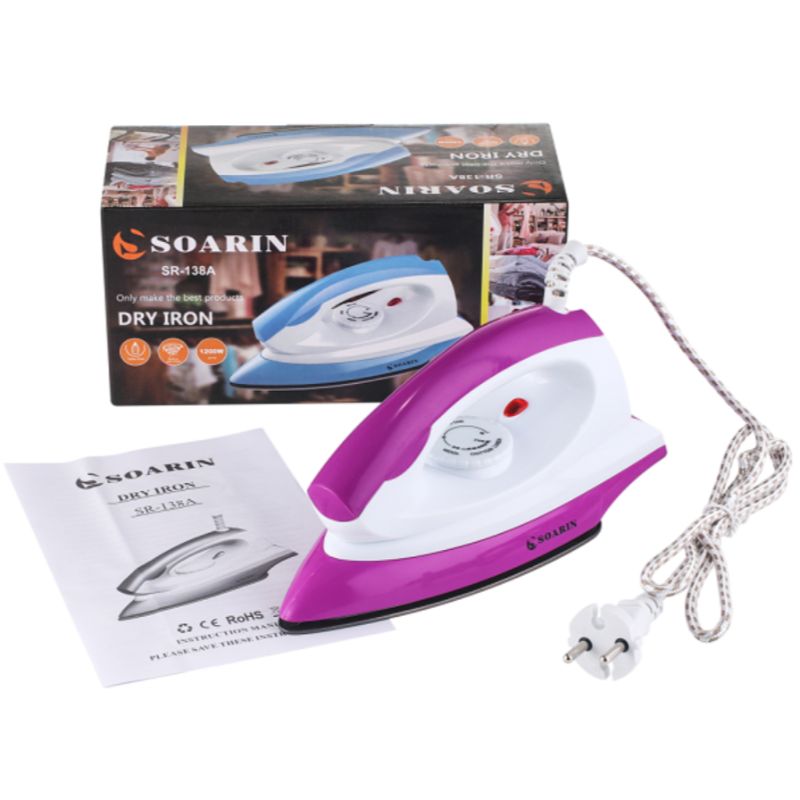 The SR-138A fluorine plate dry ironing iron for export is a best-selling product in the Middle East Application Scenario