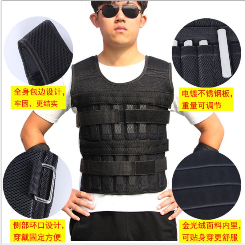 Running, sports, weighted vests, lead blocks, sandbags, leg bindings, invisible equipment, training, weighted fitness vests, adjustable sets details Picture