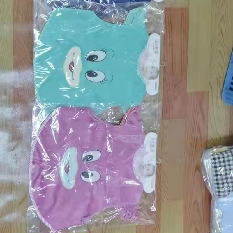 Baby Eating Overalls Children's Reverse Dress Crystal Velvet Apron Bib Anti-Dirty Autumn And Winter Long-Sleeved Baby Cover Coat 8 details Picture