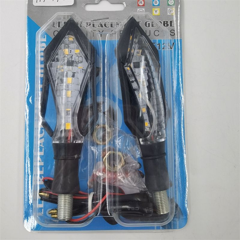 热销摩托车灯转向灯12V摩托车尾灯摩托车2线流水车灯装饰灯