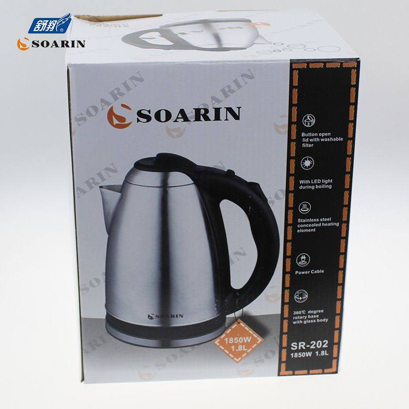 【 Export English 】 Wholesale SR-202 stainless steel electric kettles, boiling kettles and teapots in stock Application Scenario