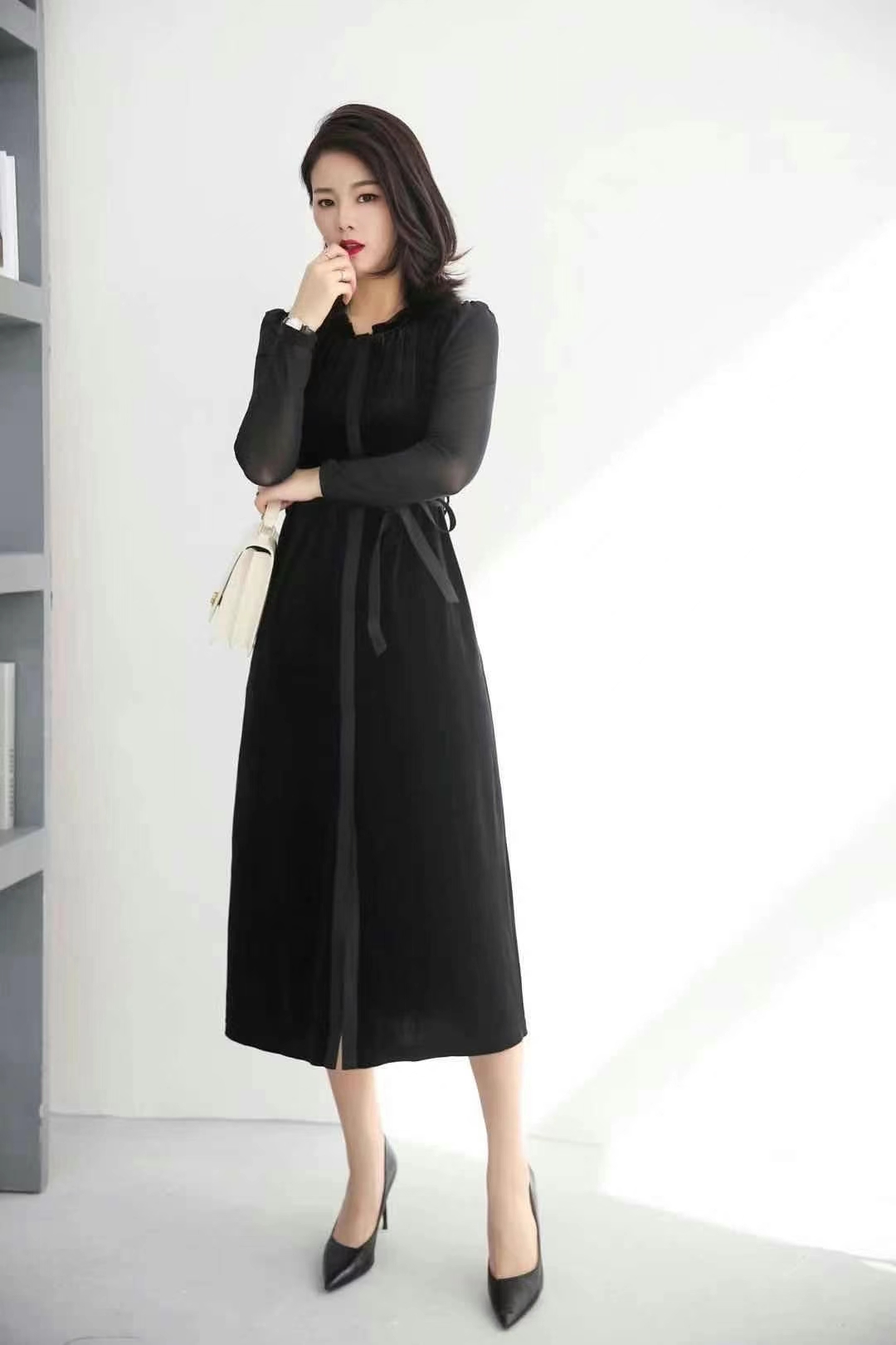 Autumn And Winter New Women's Slimming Temperament European And American Style Warm Trench Coat Coat Top 9