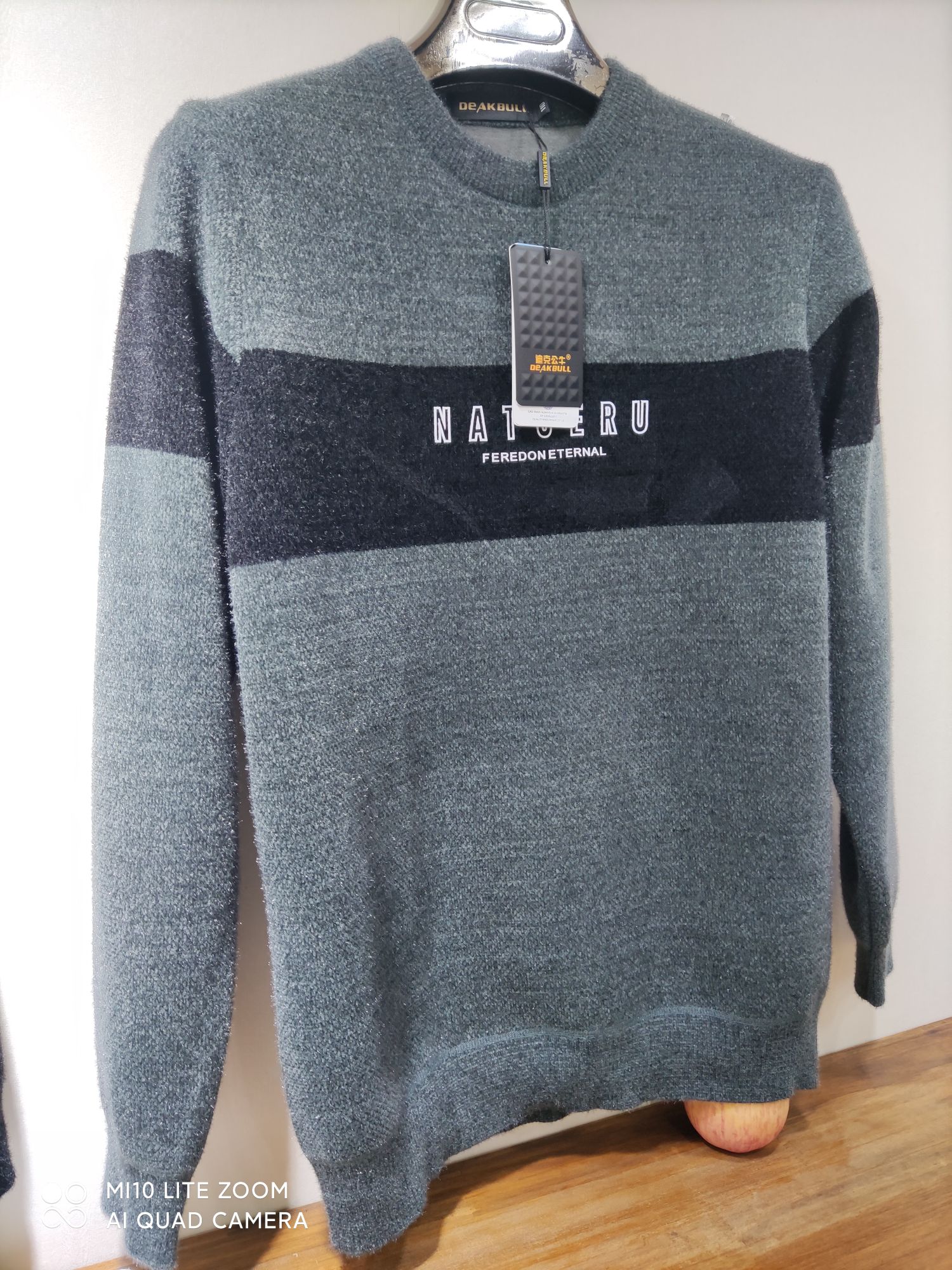 Middle-Aged Men's Clothing Top Autumn And Winter New Thermal Top Coat Set 8 details Picture