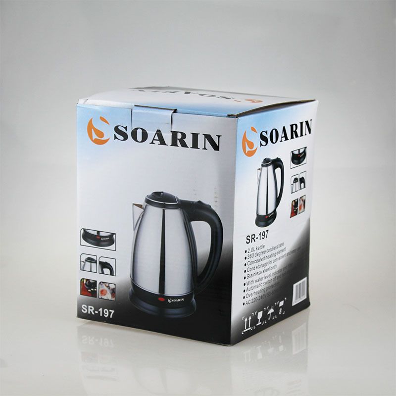 【 Export English 】 Wholesale SR-197 stainless steel electric kettles, boiling kettles and teapots in stock Item Picture