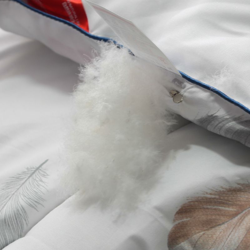 ywxuege new eiderdown comforter core Winter warm eiderdown winter comforter (model picture) - Hair scattered - white details Picture