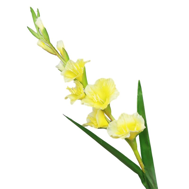 High-quality European-style artificial flowers, soft rubber gladiolus, home decoration, flower arrangement, wedding flower art, wholesale of artificial flowers details Picture