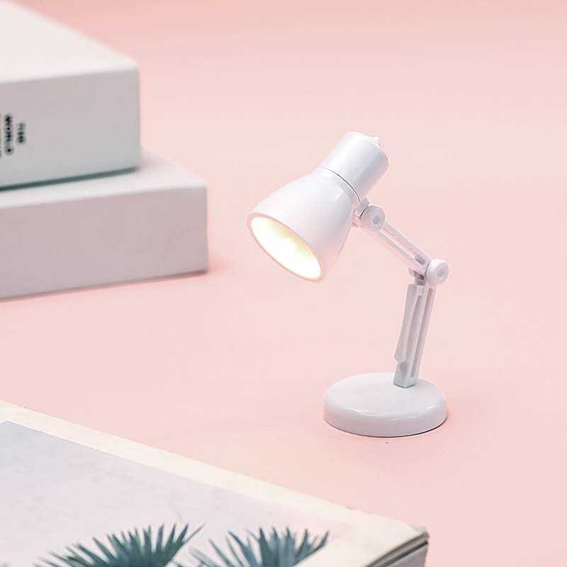 Creative mini desk lamp, student small clip lamp, LED lighting desk lamp, dormitory cold light night lamp details Picture