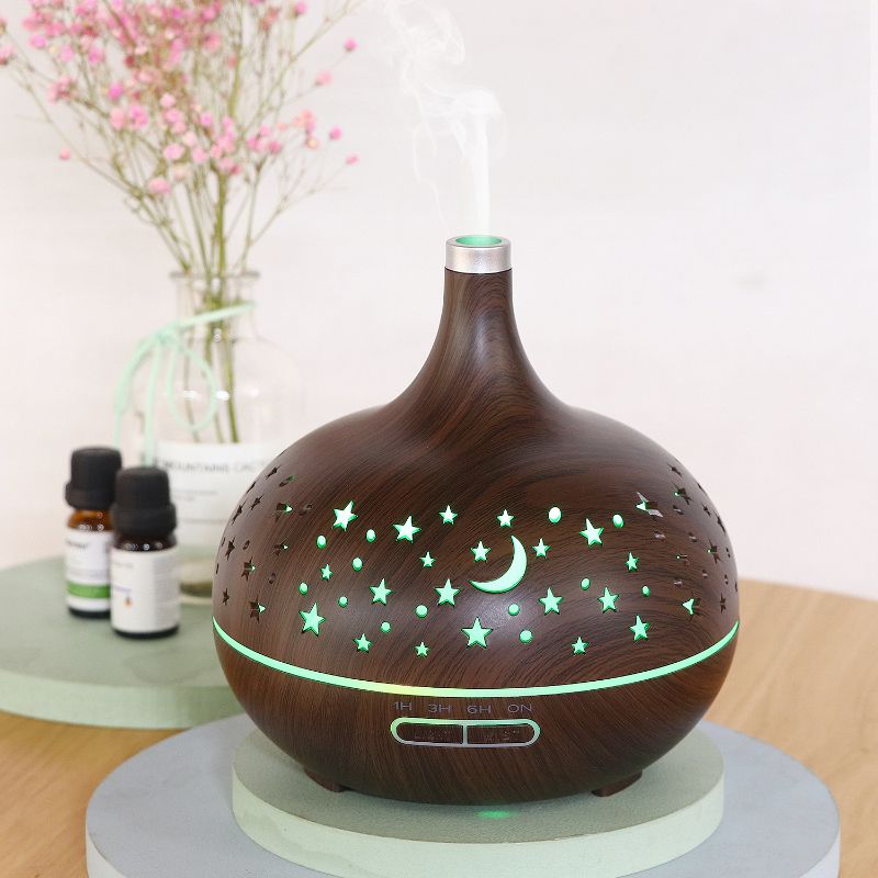 Estrella luna calado siete lámparas de colores aromaterapia ultrasónica lámpara aromaterapia Specification image