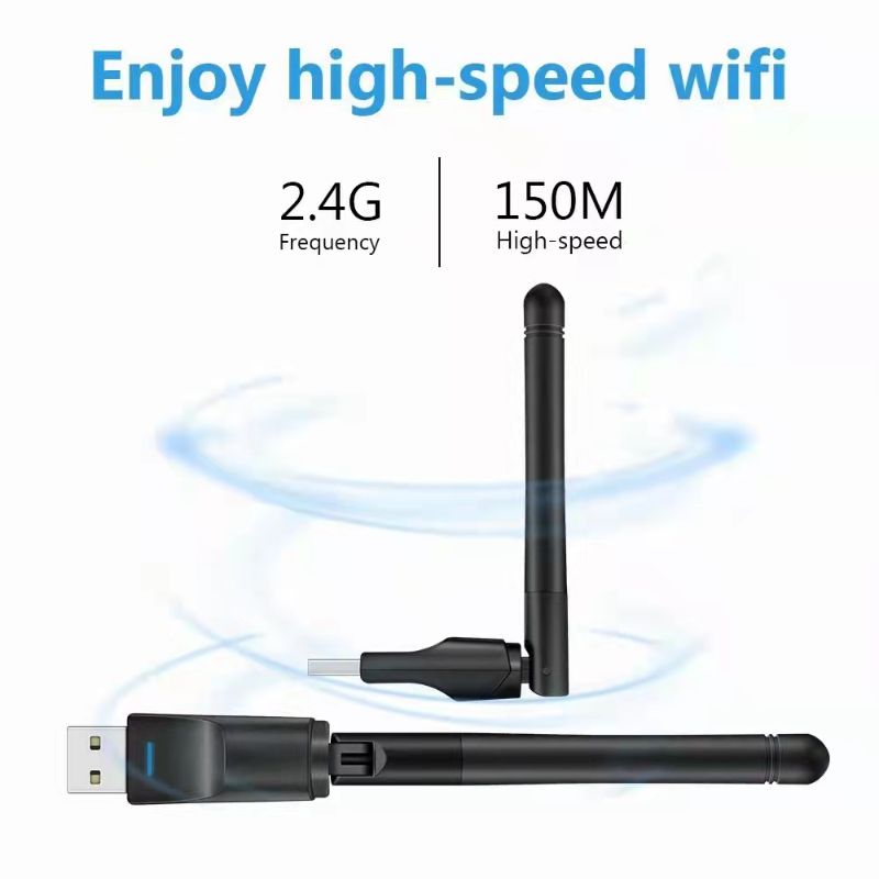 150M双频AC上网卡2.4G USB WIFI 接收器无线 出口外贸 厂家直销