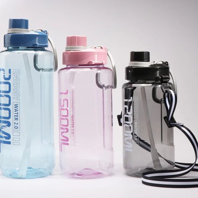 New Arrival Space Cup Straw PP Bottle With Strap