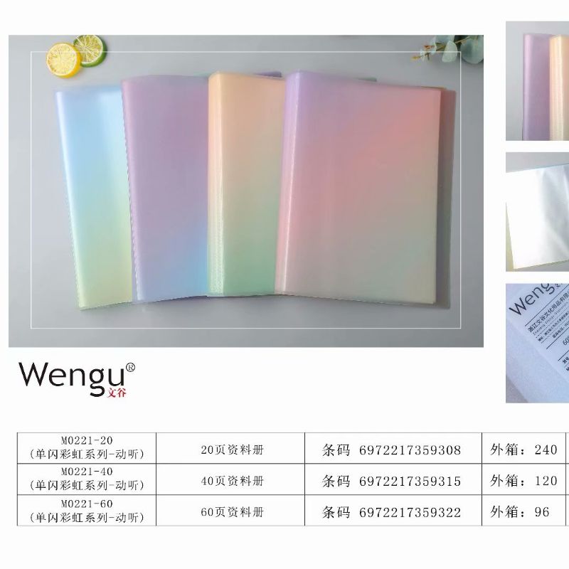 文谷办公学习用品A4资料册厂家直销