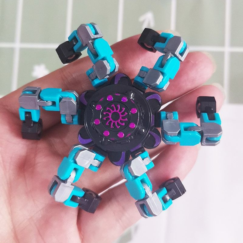 Fingertip mechanical gyroscope for stress relief and deformation, wholesale of fingertip gyroscope children's toys details Picture