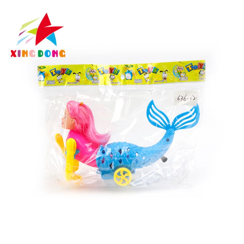 Children 's toy string 芭芘娃娃 mermaid sliding toy with light Application Scenario