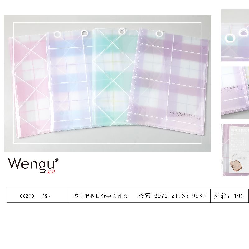 Wengu Office and Study Supplies A4 multi-functional Subject Classification Folder details Picture