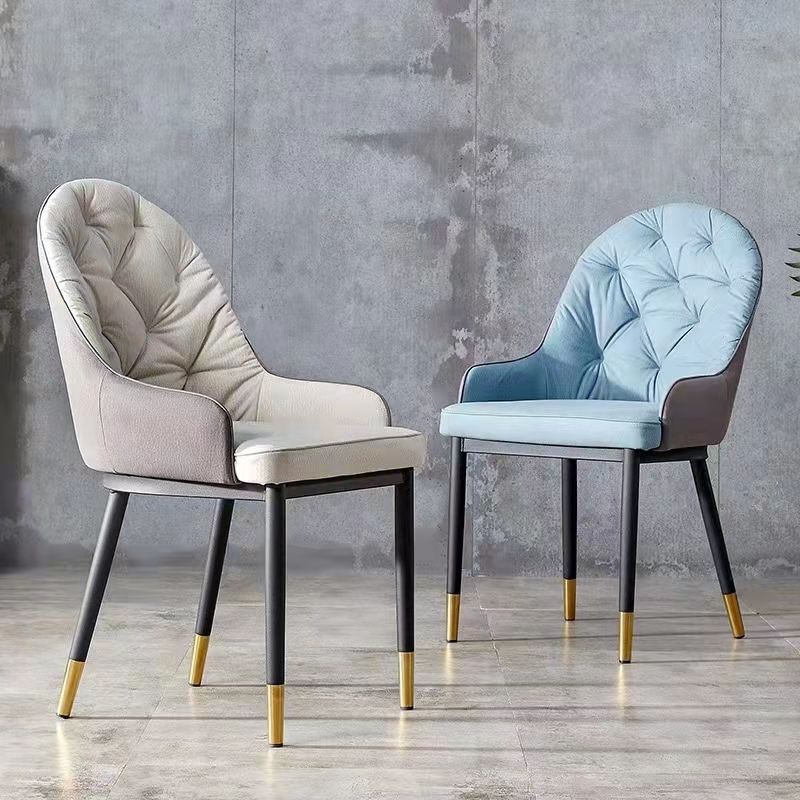 Lu word furniture - nordic light silla de comedor de lujo moderna y minimalista influyente silla de libro casual silla de hogar restaurante hotel silla de respaldo silla de maquillaje Item Picture