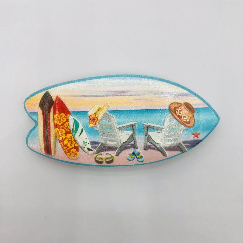  7263 新款树脂海滩海洋船板系列树脂冰箱贴旅游纪念品磁铁工艺品详情图5