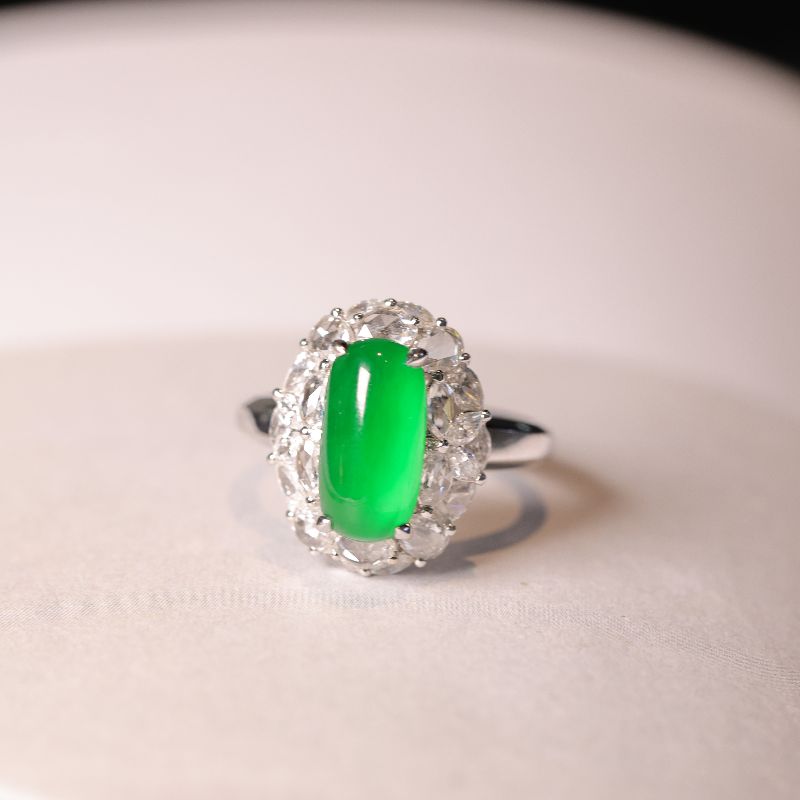 Saddle jade ring New Bori 013 thumbnail