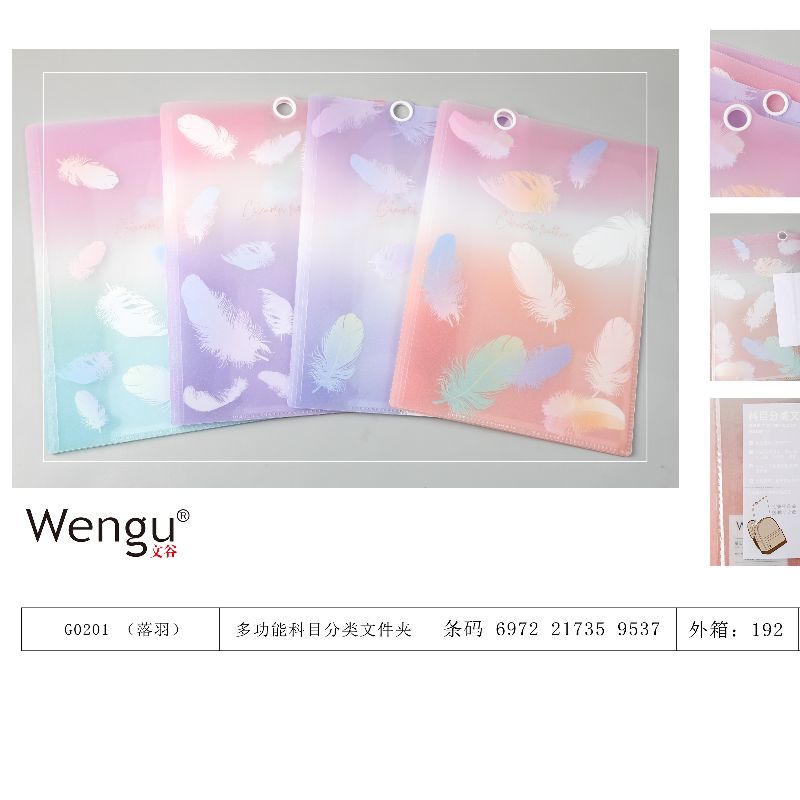 Wengu Office and Study Supplies A4 multi-functional Subject Classification Folder