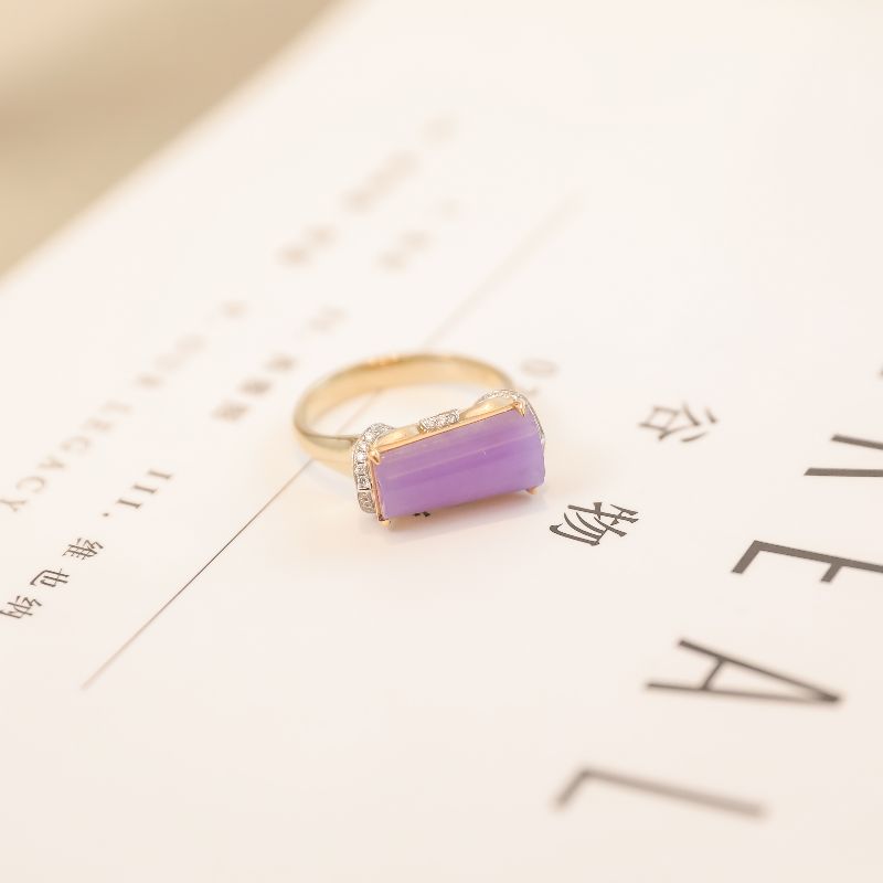 Saddle purple Philippe ring new Poly 002 details Picture