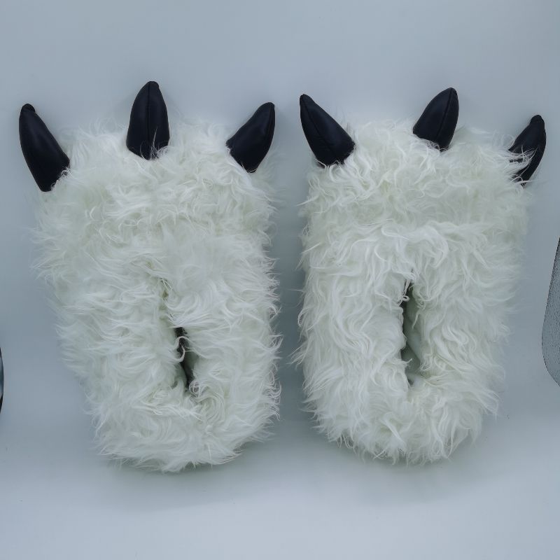 毛毛拖鞋实物图