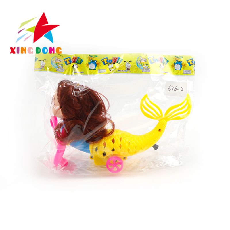 Children 's toy string 芭芘娃娃 mermaid sliding toy with light Application Scenario