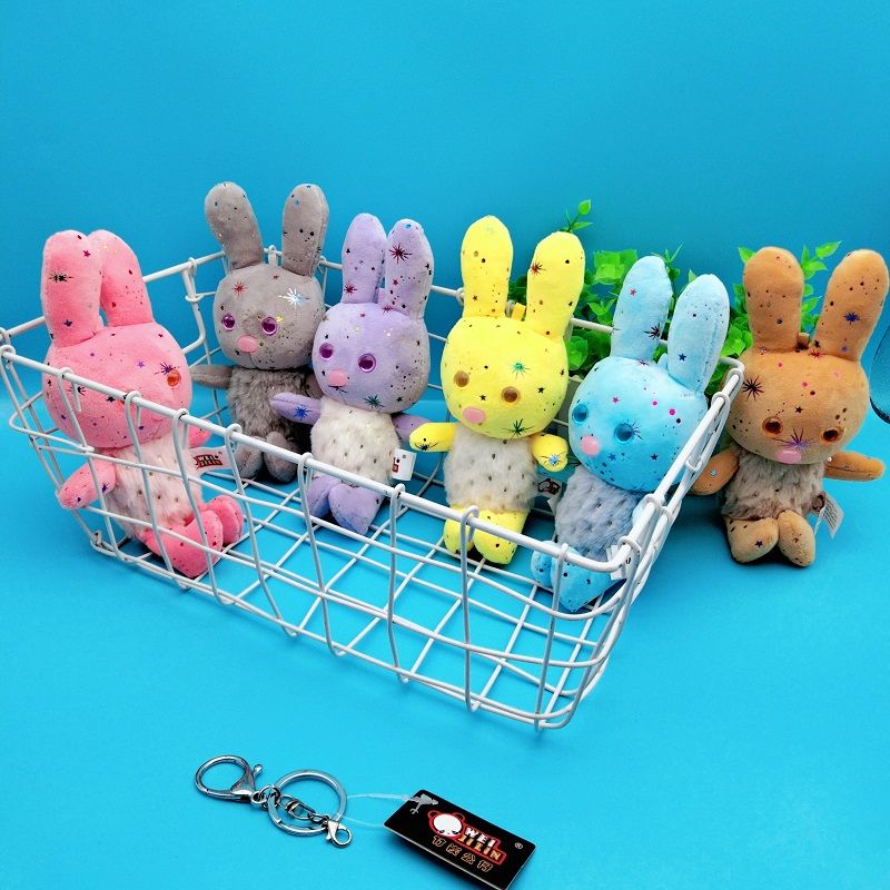 New cute rabbit plush toy pendant cartoon doll mini doll machine doll girl bag keychain