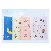 Young girl heart classmate record students dream graduation yearbook middle and high school loose-leaf hard shell