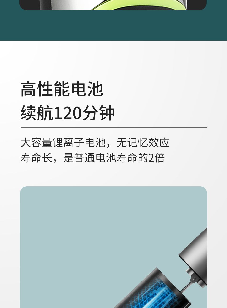 V-291迷你儿童理发器 便携LED数显电充插两用理发剪修剪器 家用婴儿理发器详情4