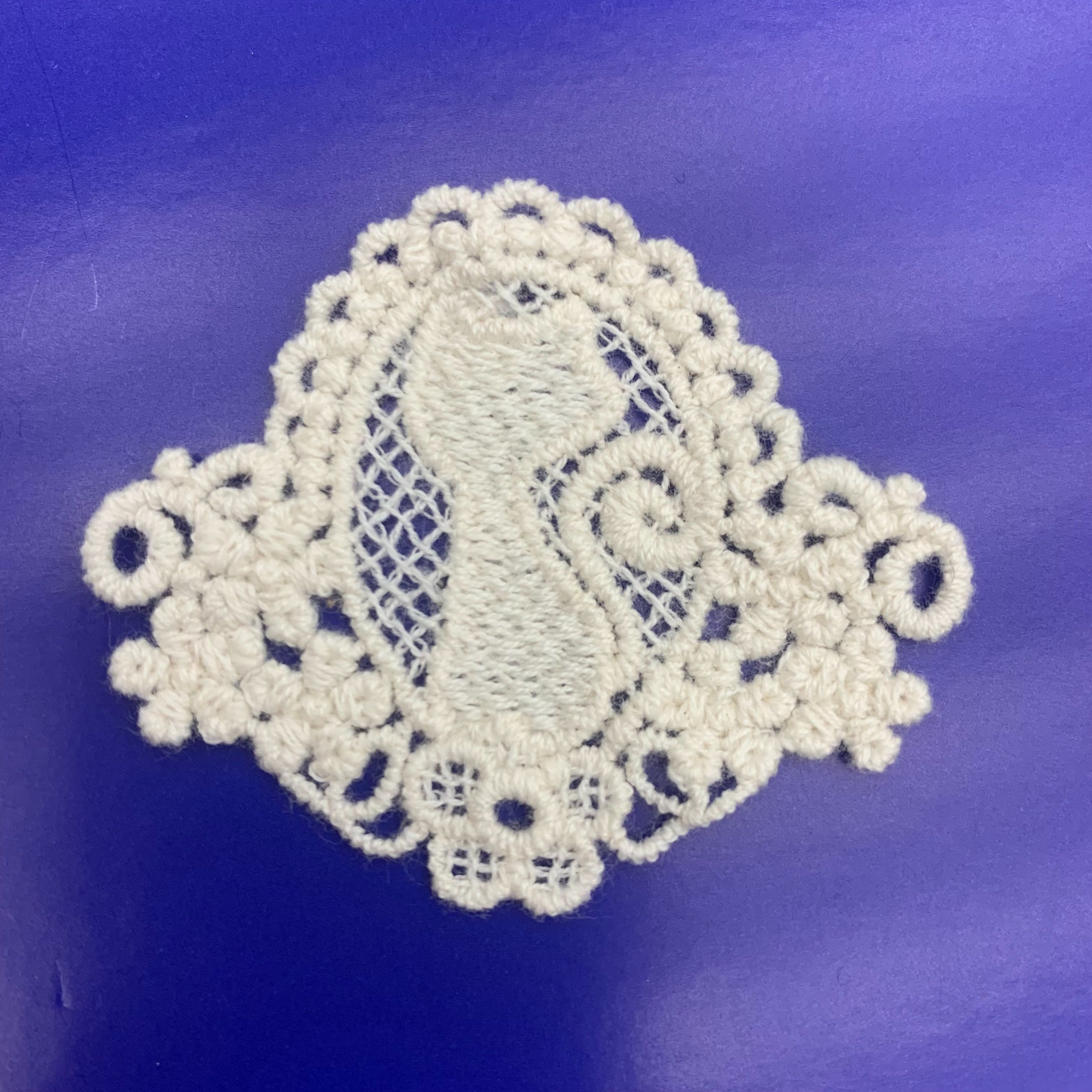 Lace, cotton fabric, embroidery, handcrafted lace, glass yarn, snow yarn, pleated tape, decorative materials, multi-purpose DIY accessories details Picture