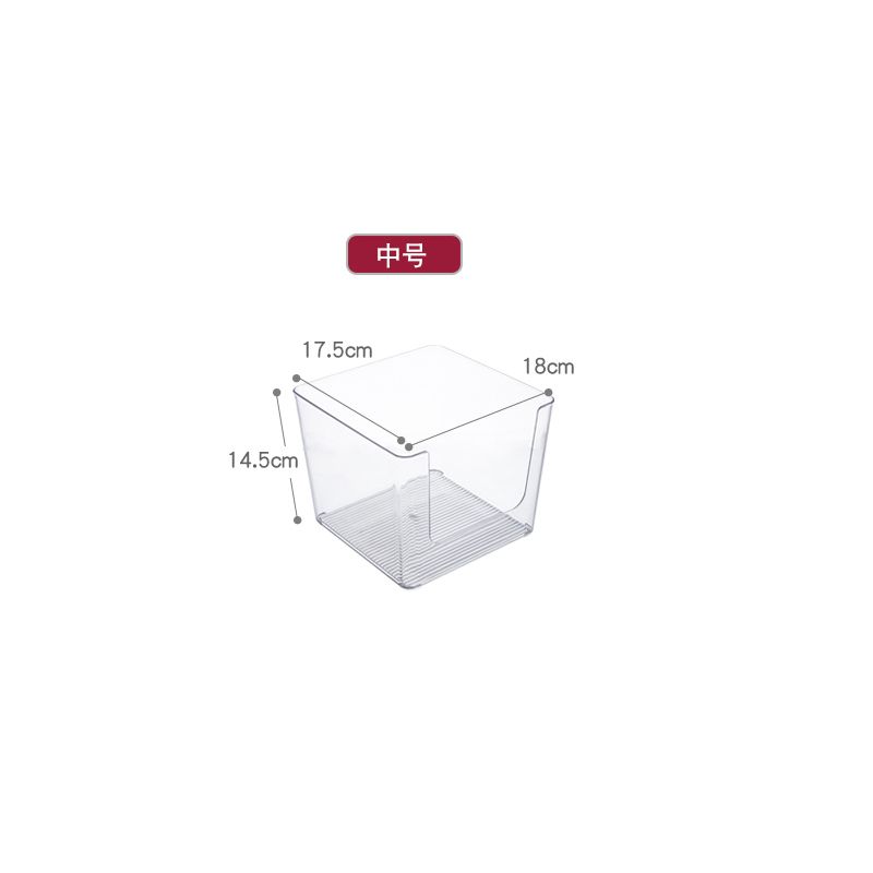 Medium-sized children's storage box, transparent storage box for student classroom books, organizing picture book box, storage box Item Picture