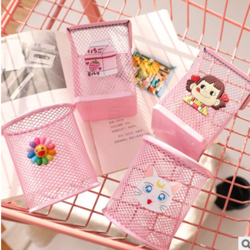 Korean student's fresh and creative desktop office storage box stationery desktop decoration Application Scenario
