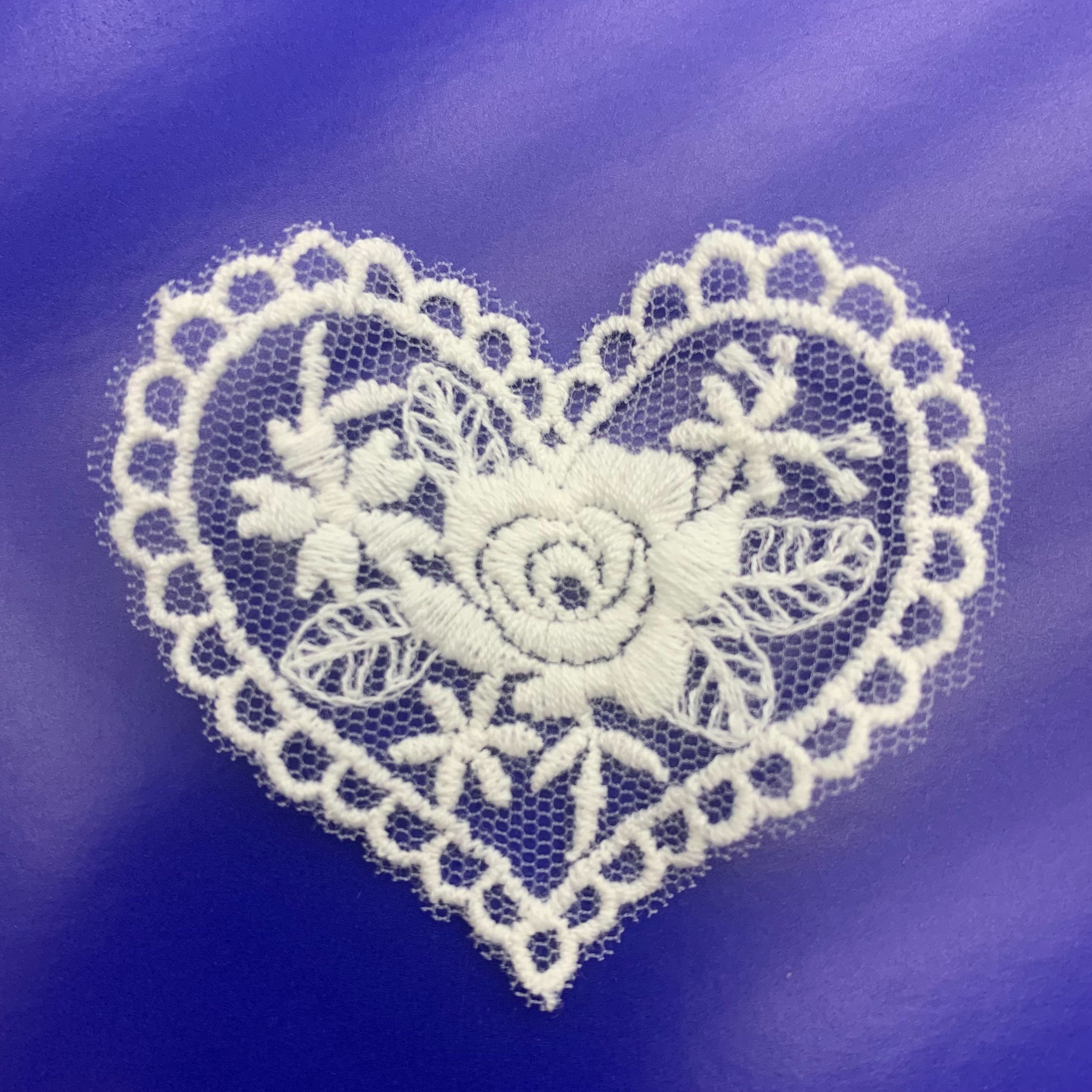 DIY embroidered lace with small flower pieces details Picture