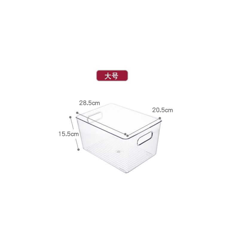 Extra-large product dimensions: 32*24*15.5. Book storage box, plastic transparent household toy organization and storage box, book student desktop storage box Item Picture