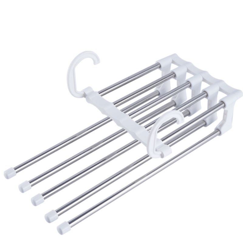 家用多功能裤架裤子衣架伸缩折叠裤夹