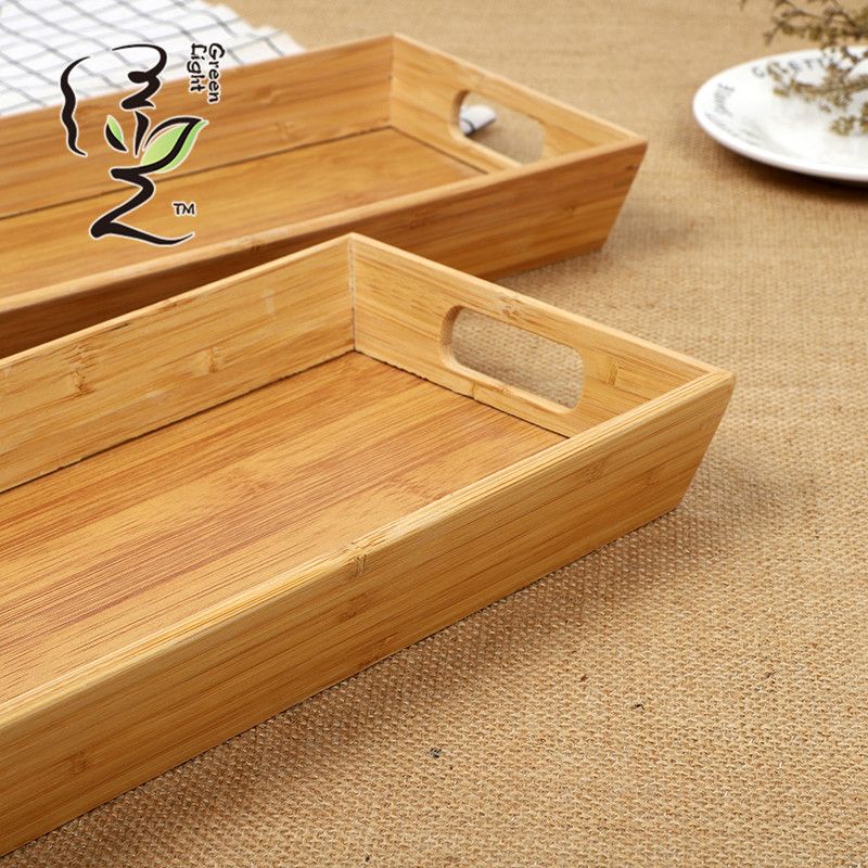 Bamboo tray, creative pizza tray, bamboo tea tray, Japanese rectangular tray, home cake tray Application Scenario