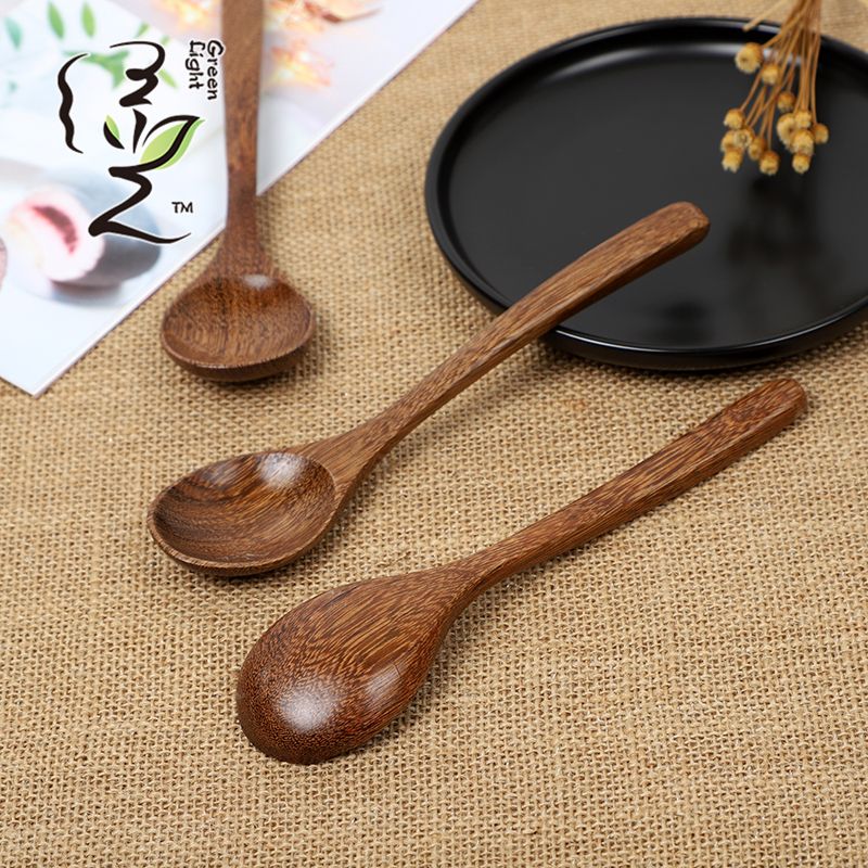 ملعقة كبيرة مستديرة من خشب جناح الدجاج 18.5 × 4.2 سم، ملعقة قهوة، ملعقة توابل وعاء ساخن، ملعقة صغيرة، ملعقة قياس خاصة لشاي الحليب وتوابل العسل