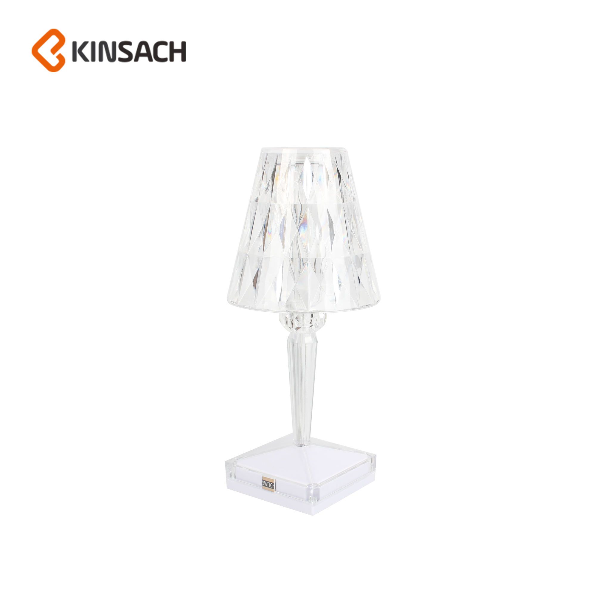 Crystal lamp Battery lamp Brick wireless charging LED atmosphere lamp Creative bedside lamp Nightlight