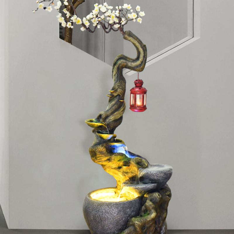 7279 Water Flow atomization Bonsai humidifier Atomization rockery Home Decoration First Choice Atomization bonsai Specification image